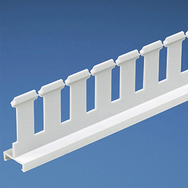 Slotted Divider Wall, White, 4" x 1' (6-Pack) H